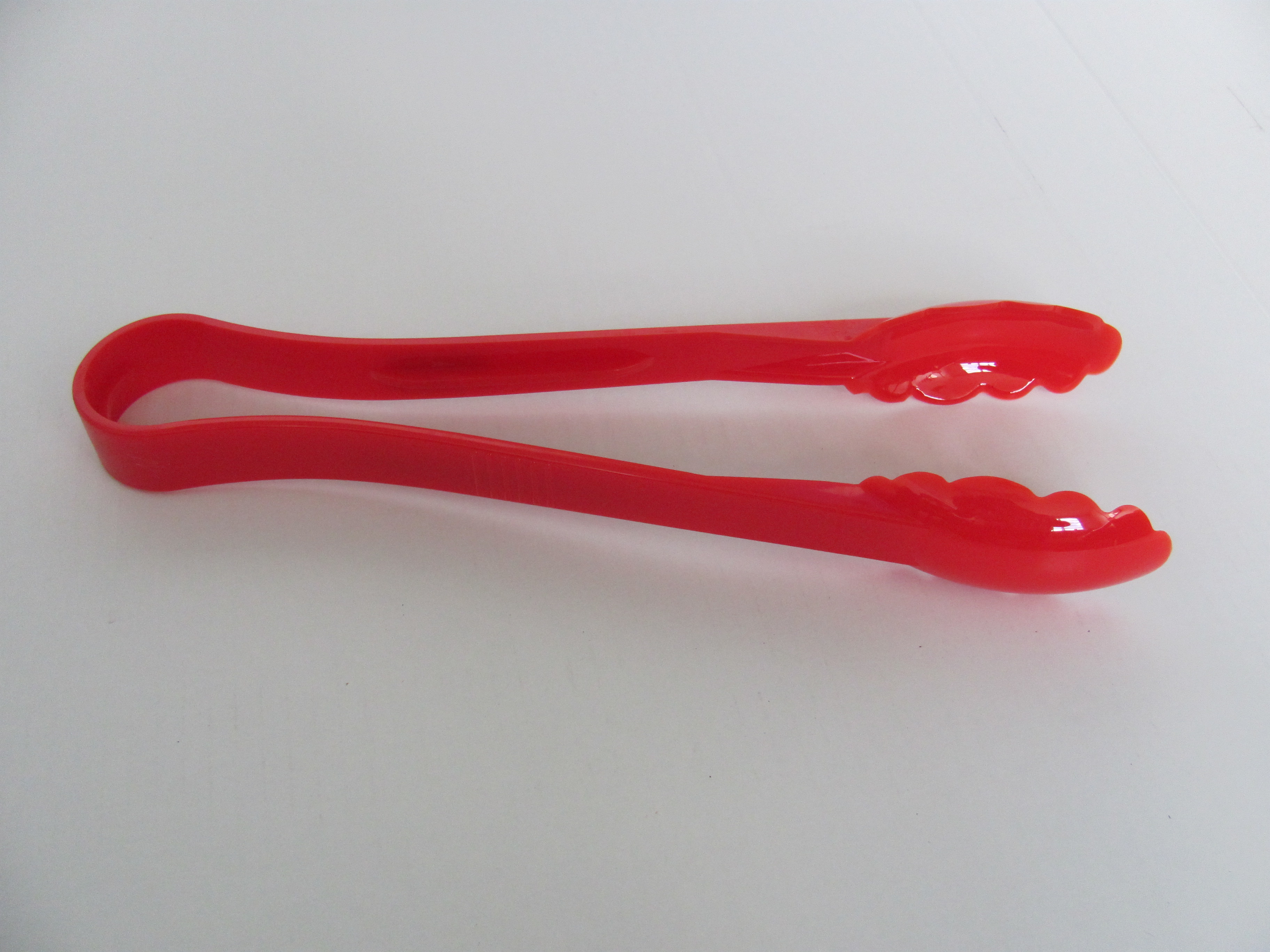 Red Polycarbonate Tongs 230mm Long